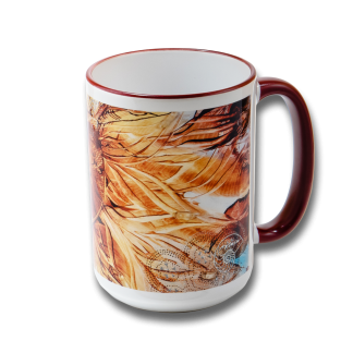 Keramický hrnek velký - Slunečnice