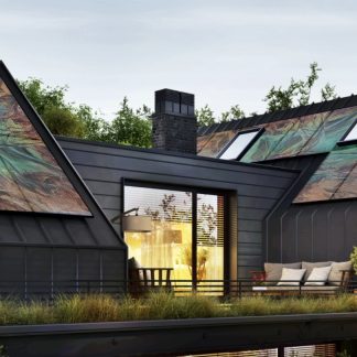 Vizualizace solárních panelů s motivy Aglaia Design