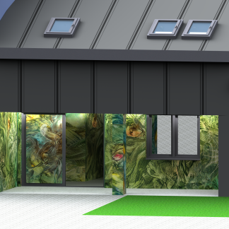 Sklokeramická fasáda Velké Bílovice