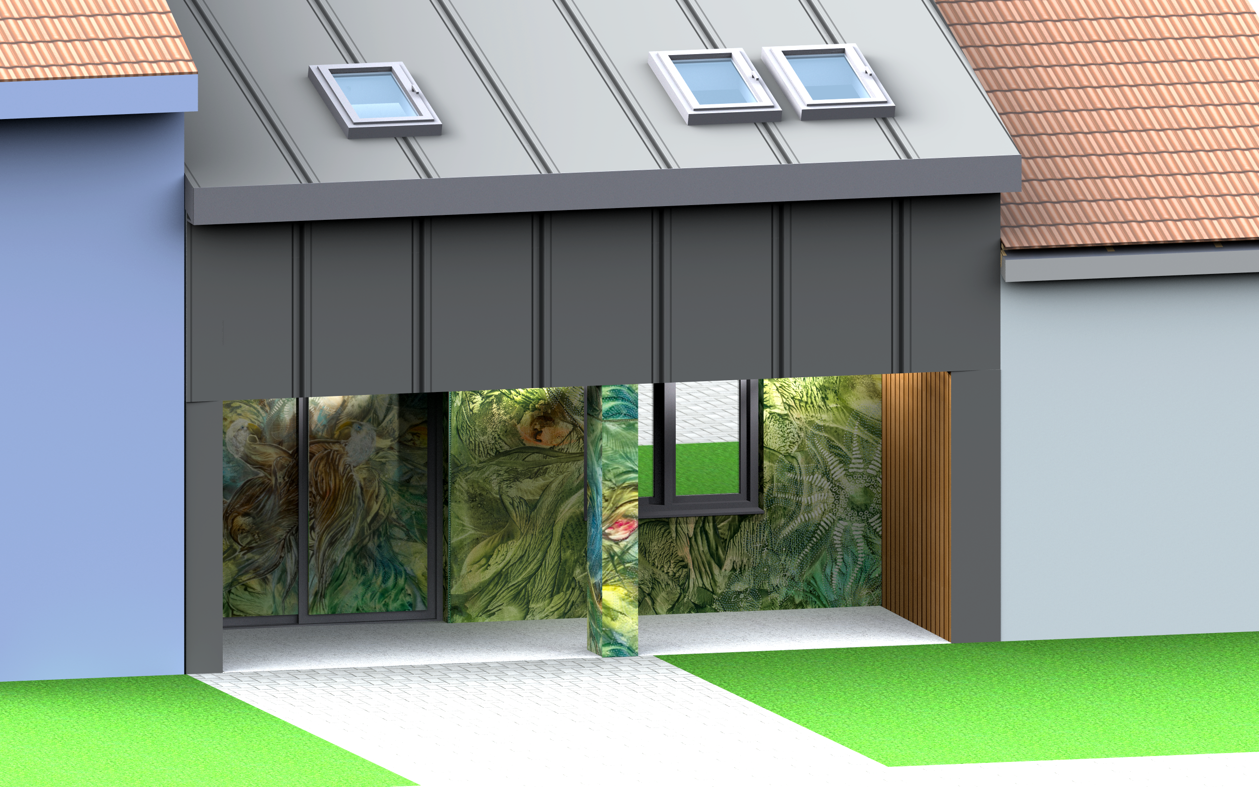 Sklokeramická fasáda Velké Bílovice - Obrázek 9