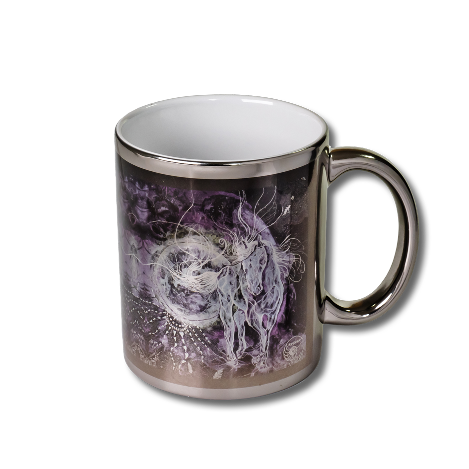 Keramický hrnek stříbrný - Monarchie