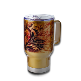 Zlatý termohrnek - Panna Marie