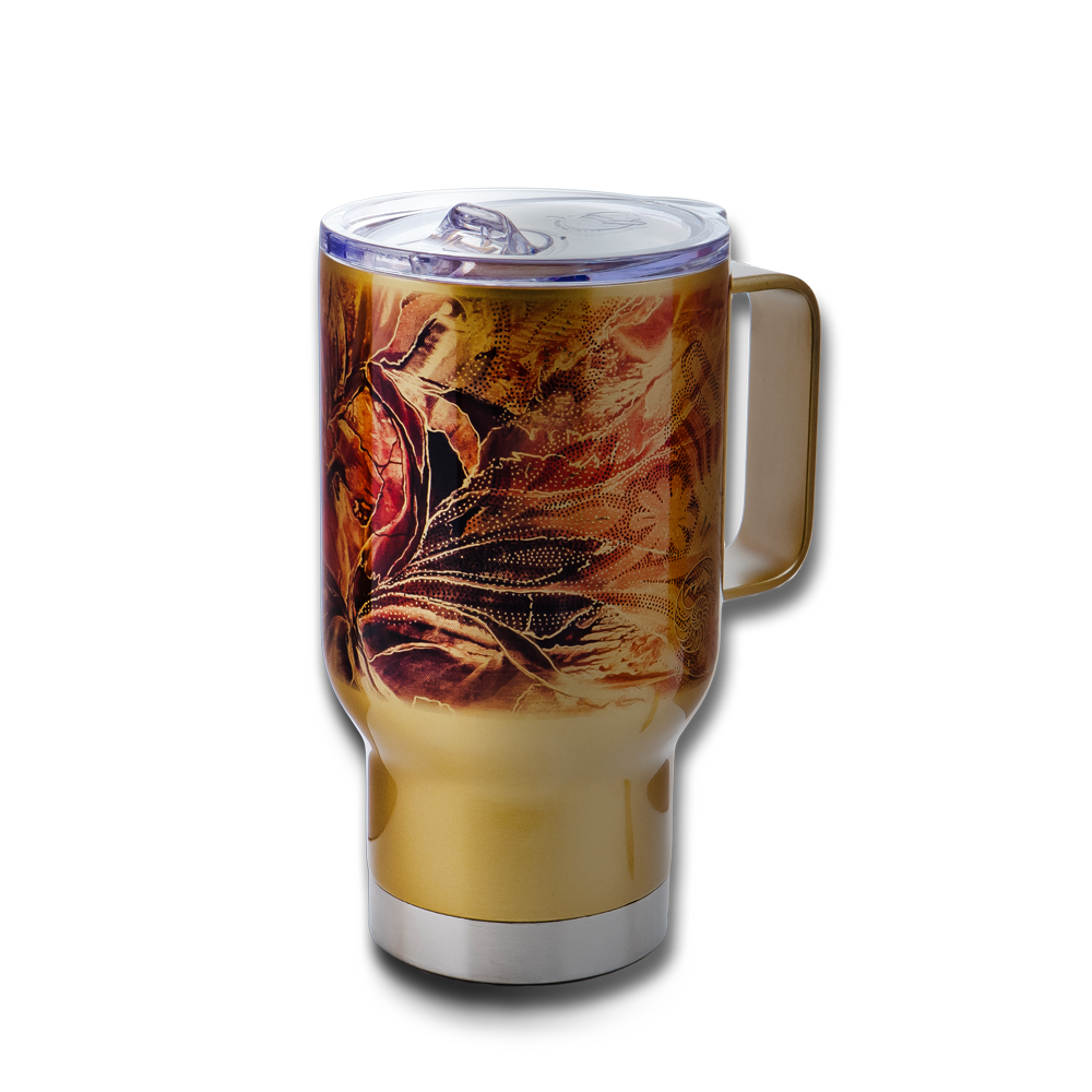 Zlatý termohrnek - Panna Marie