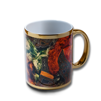 Keramický hrnek zlatý - Dubaj