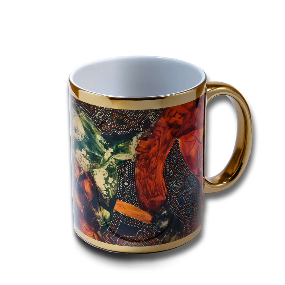 Keramický hrnek zlatý - Dubaj