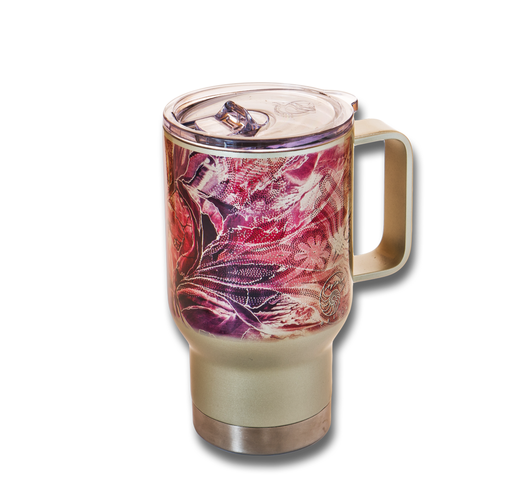 Termohrnek stříbrný - Panna Marie